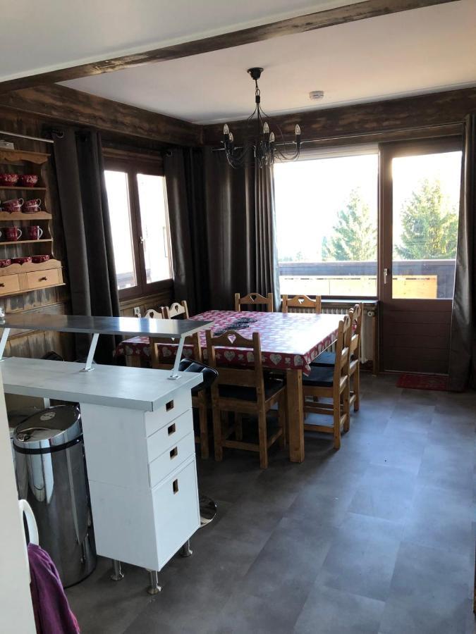 Large Apt 80M Superb View Mont-Blanc 6P Lägenhet Combloux Exteriör bild