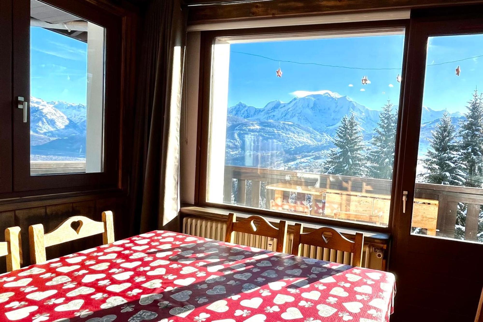 Large Apt 80M Superb View Mont-Blanc 6P Lägenhet Combloux Exteriör bild